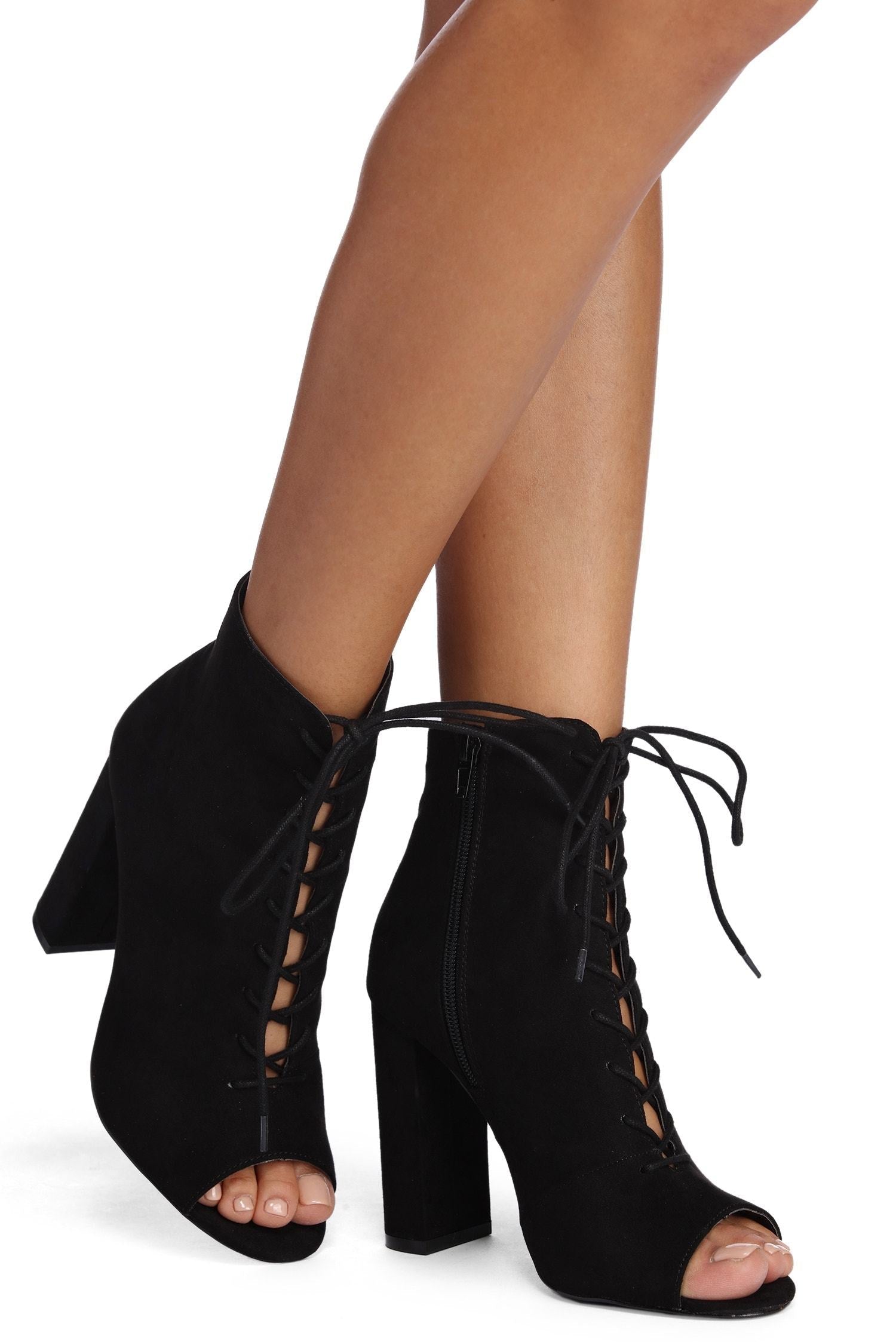 Level Up Lace Up Booties