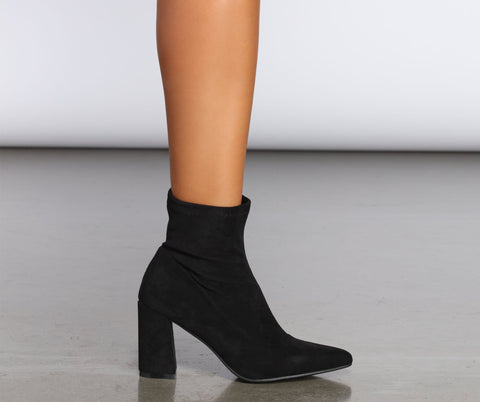 Bottines en faux daim Stride In