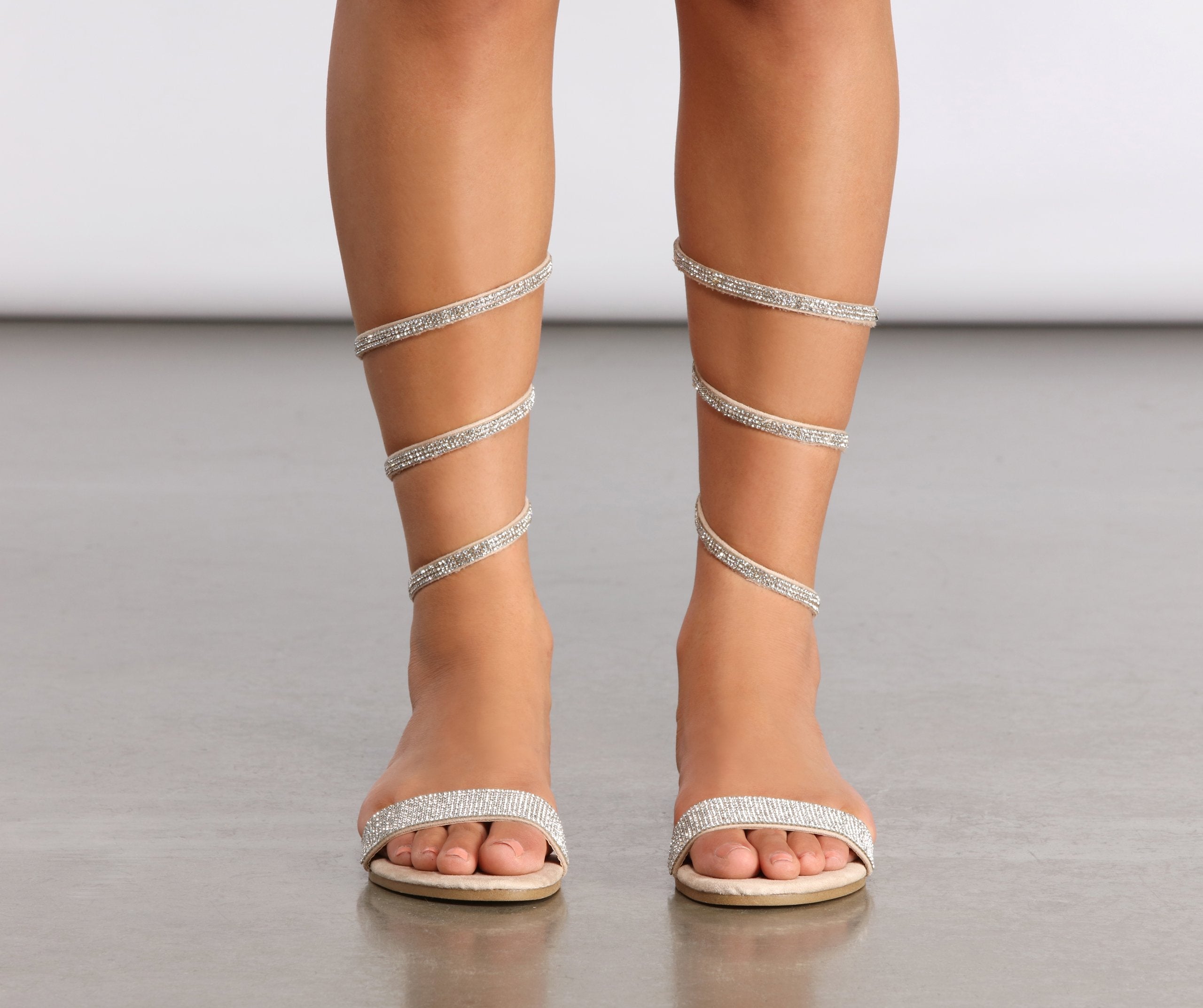 Wrapped In Rhinestones Wrap Sandals