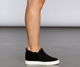 Go The Mile Wedge Sneakers