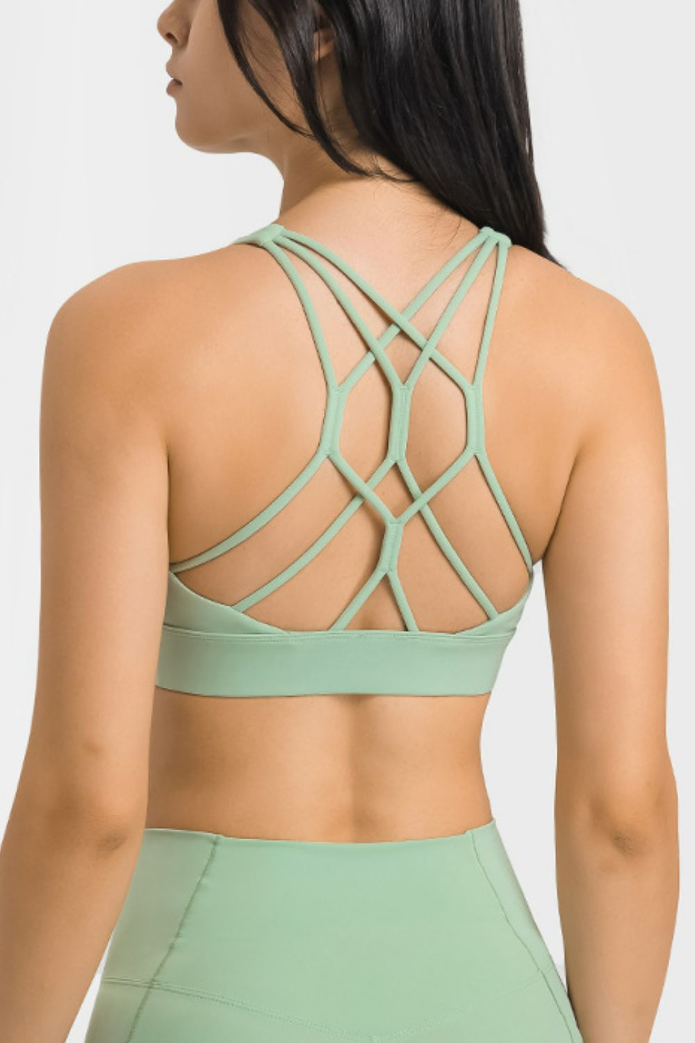 Soutien-gorge de sport respirant à dos croisé