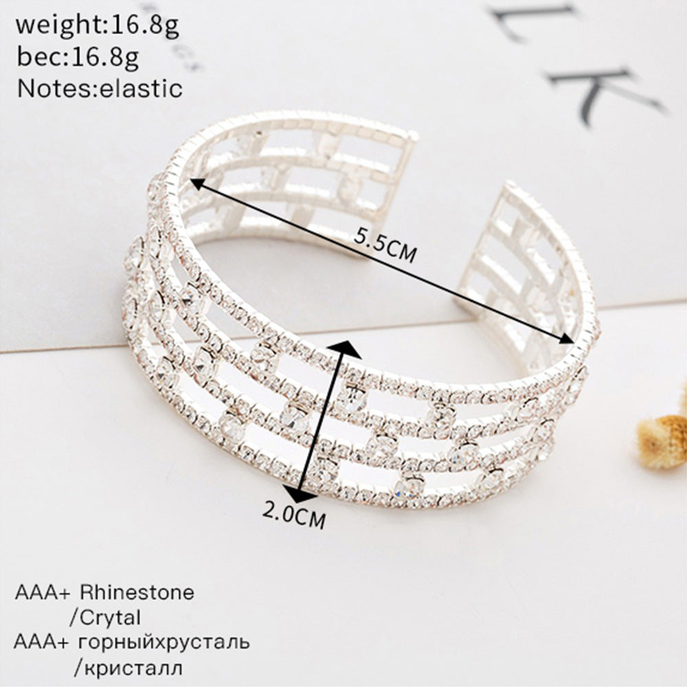 Bracelet en argent et diamants