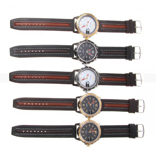 Watch with Leather Band (Dark Chocolate 4.4cm Dial)