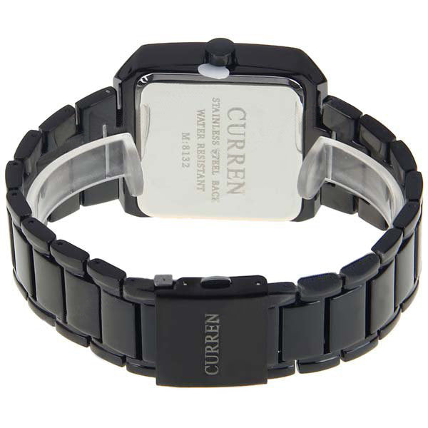 Black Stainless Steel Watch (Black 4cm Dial)