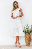 Elegant A Line Midi Dress