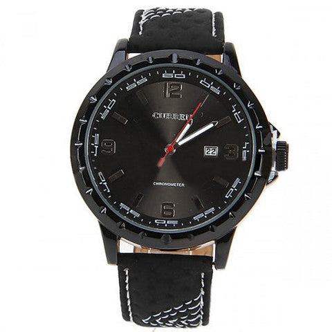 Watch with Leather Band (Shadow 5.3cm Dial)