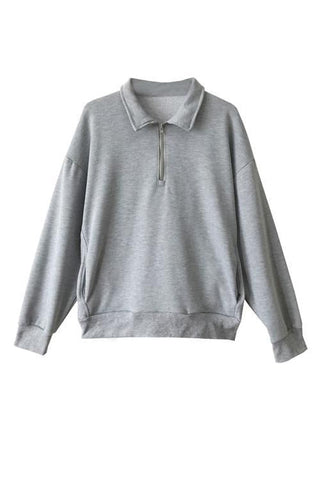 Zipper Lapel Hoodie