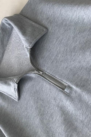 Zipper Lapel Hoodie