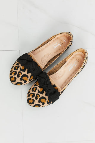 Forever Link Leopard Bow Detail Flats