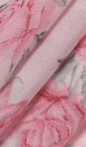 Mini-robe en jacquard sans manches en rose