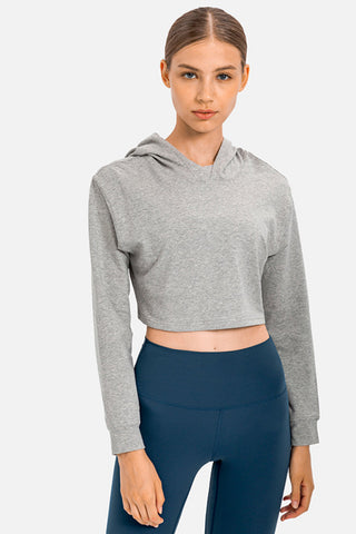 Long Sleeve Crop Hoodie