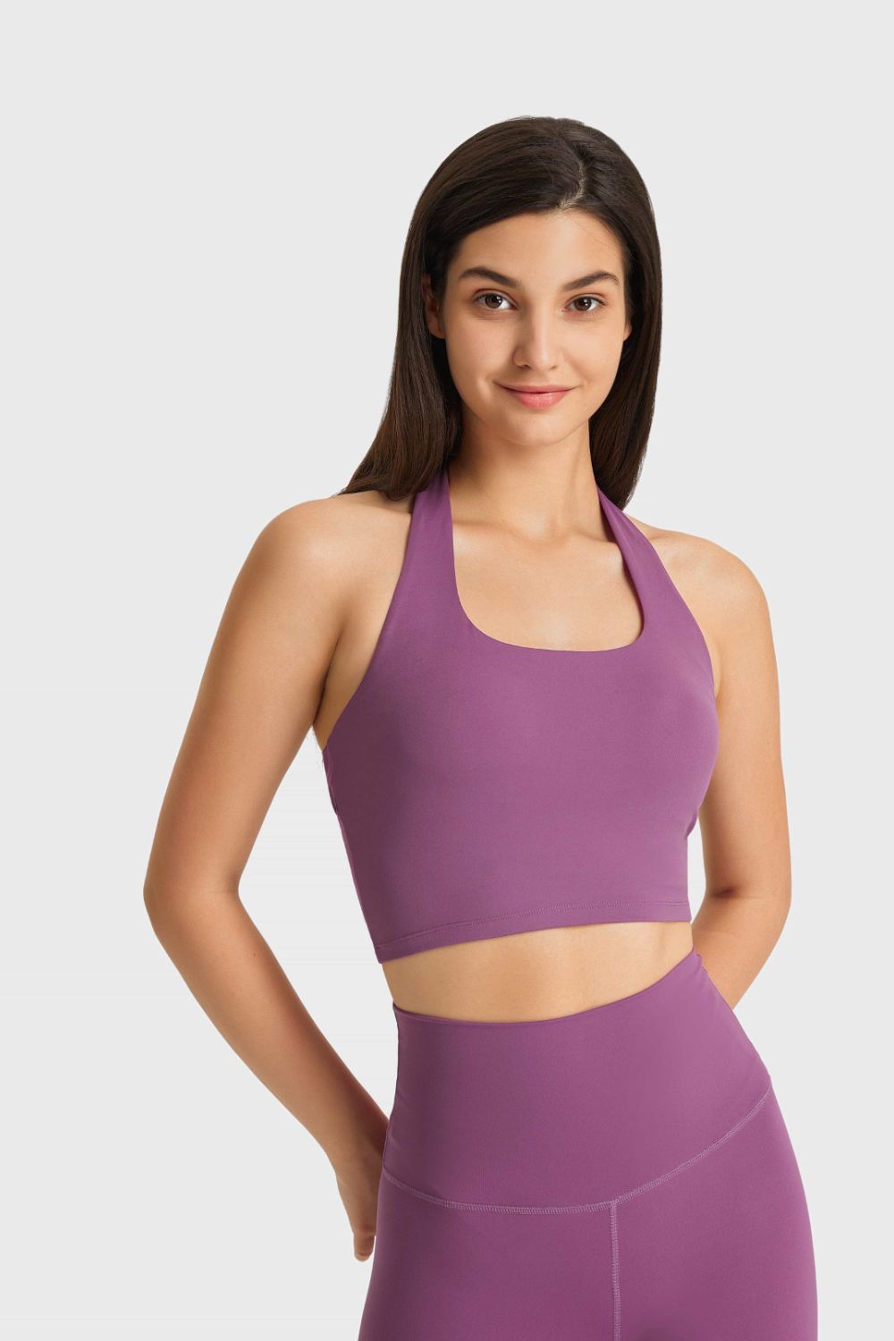 Soutien-gorge de sport respirant à col licou