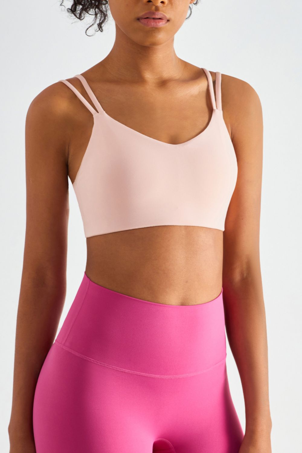 Double-Strap Sports Bra with Removable Padding