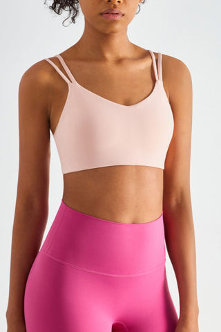 Double-Strap Sports Bra with Removable Padding
