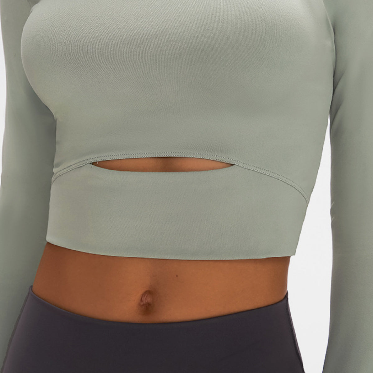 Long Sleeve Crop Sports Top