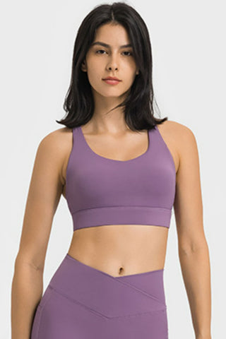 Soutien-gorge de sport respirant à dos croisé