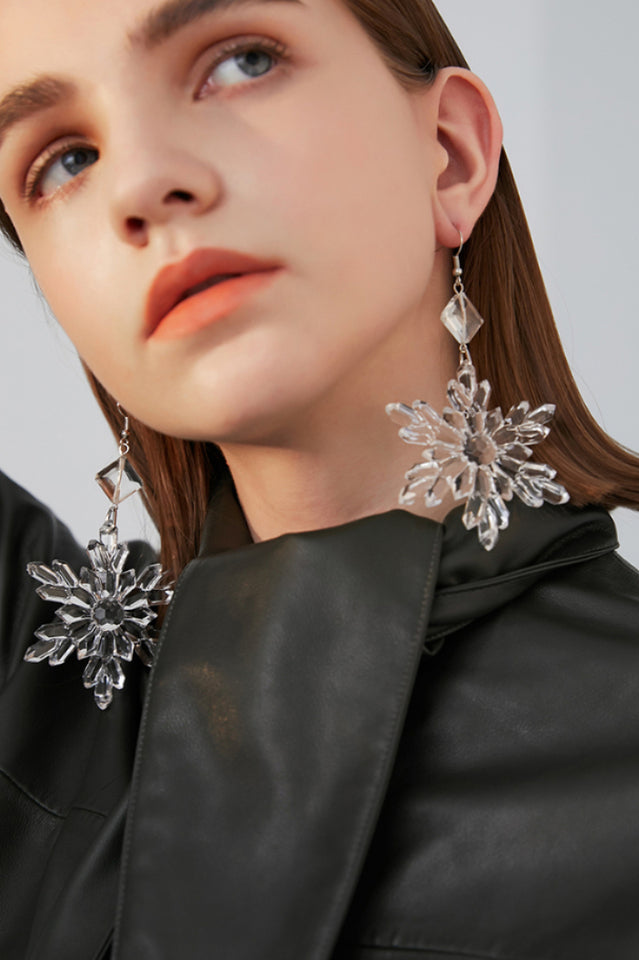Transparent Snow Earrings