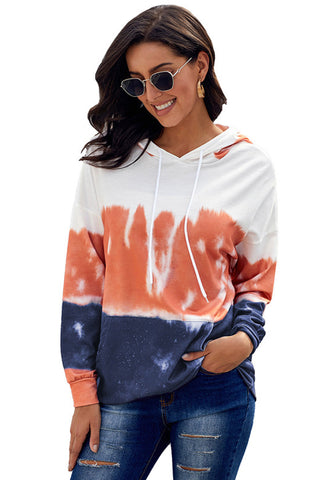 Tie Dye Drawstring Hoodie