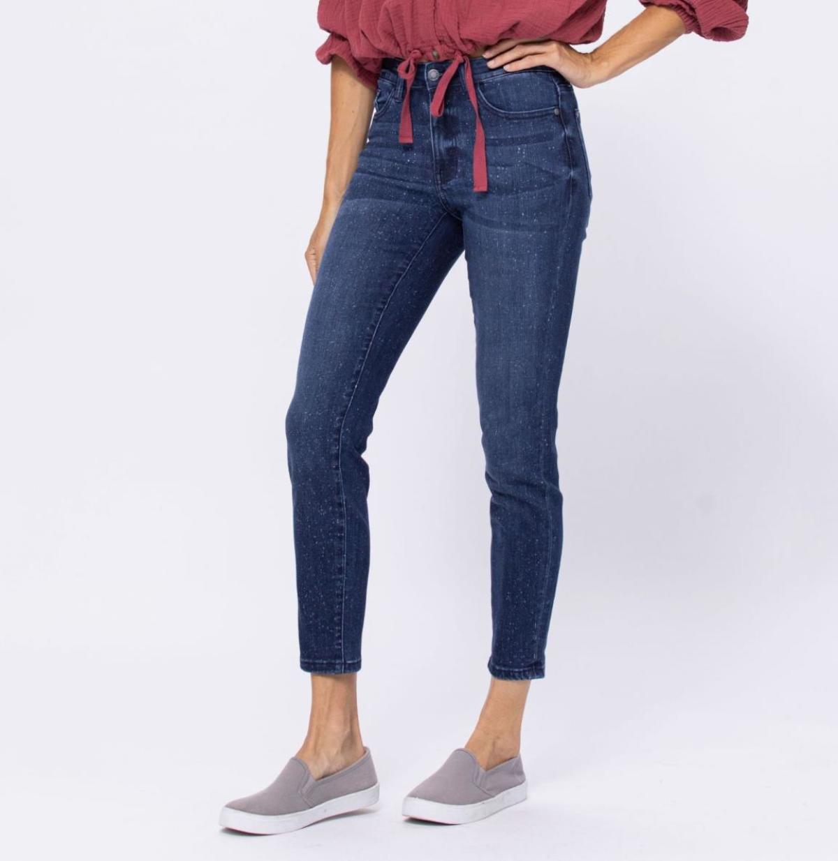Spots Mid-Rise Mineral Wash Relaxed Jeans