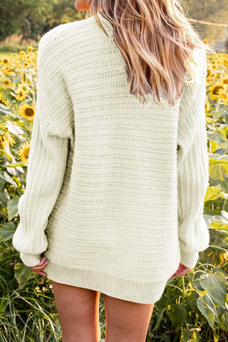 Dropped Shoulder Longline Cardigan with Pockets