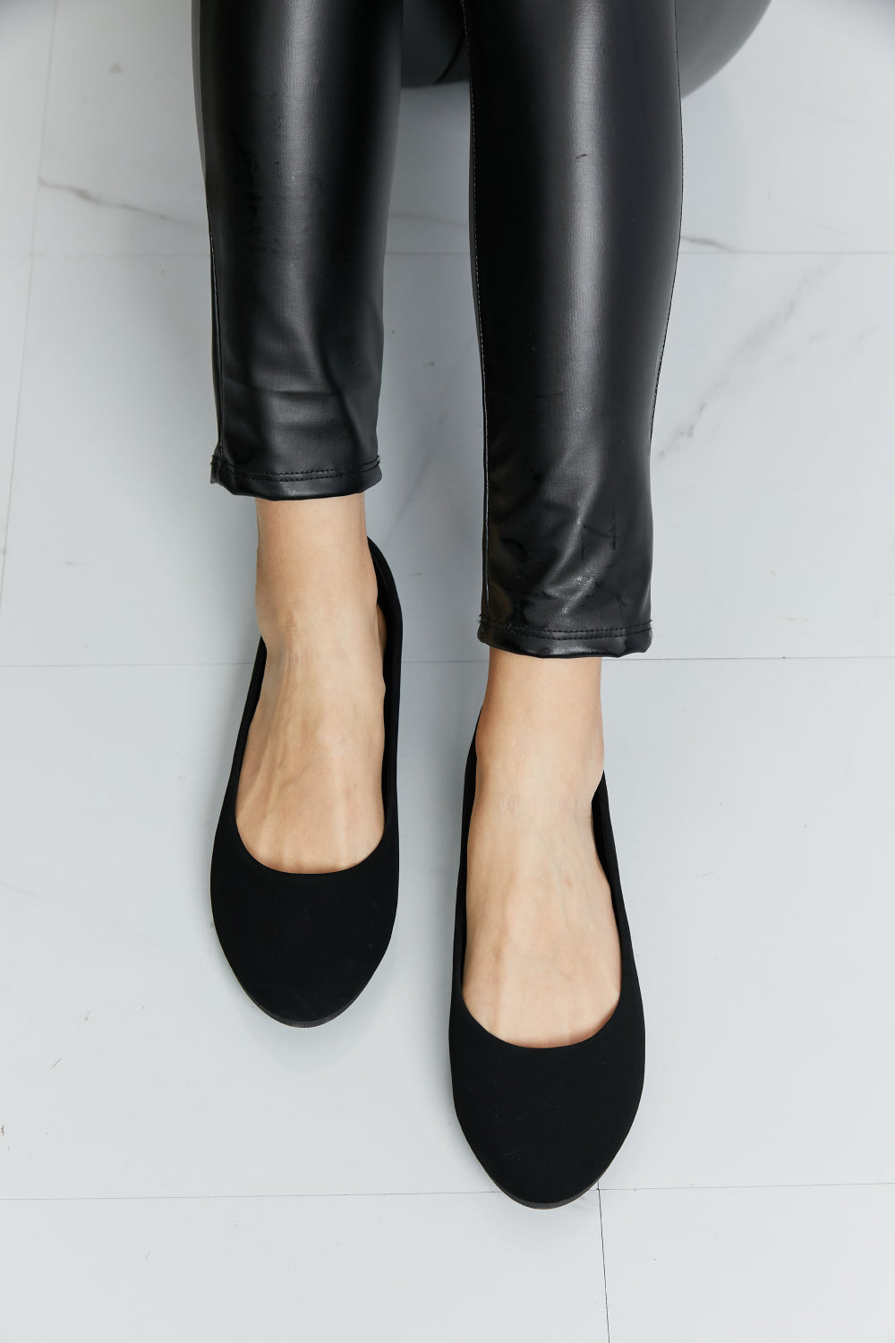 Forever Link Meet You There Flats in Black