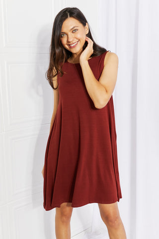 Swing into Spring Full SIze Sleeveless Dress