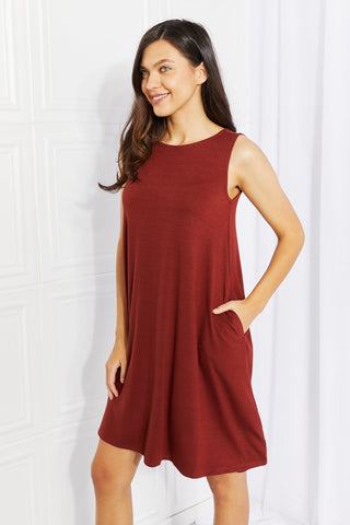 Swing into Spring Full SIze Sleeveless Dress