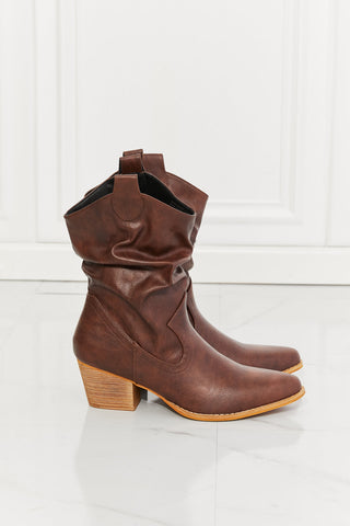 Bottes de cowboy Scrunch Better in Texas en marron