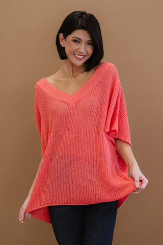 Lips Are Sealed Full Size Run Openwork Short-Sleeve Sweater