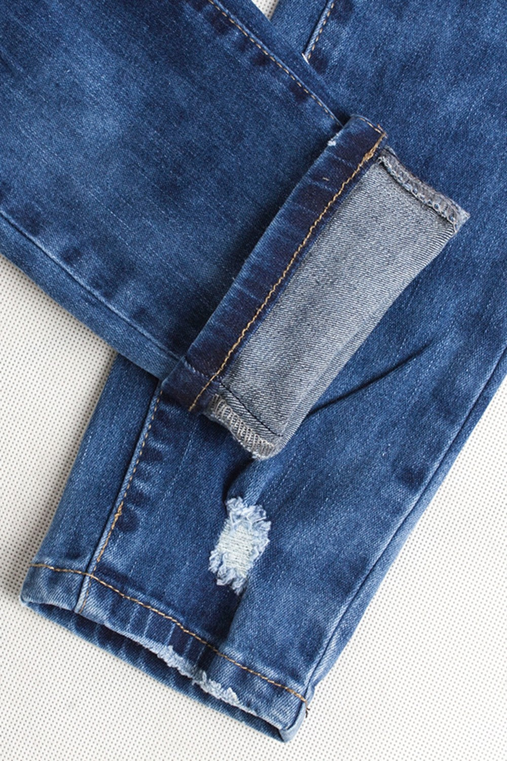 Full Size Distressed Skinny Jeans with Pockets