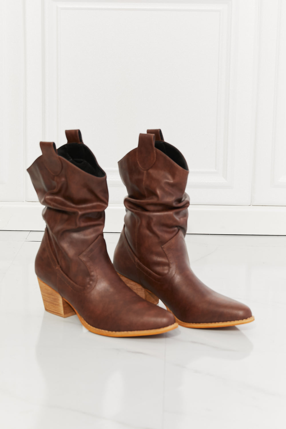 Bottes de cowboy Scrunch Better in Texas en marron