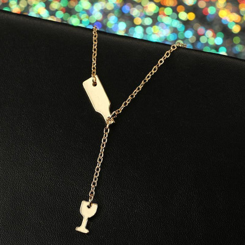 Weinflaschen-Halskette