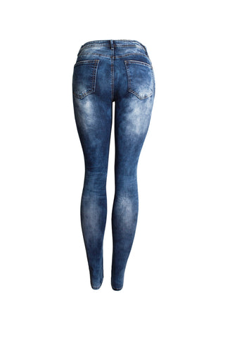 Full Size Distressed Skinny Jeans with Pockets