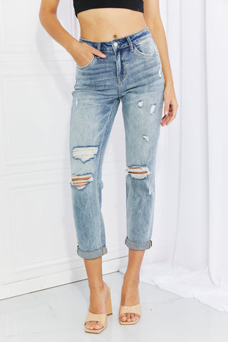 Vervet by Flying Monkey Let You Go Full Size Distressed Jeans