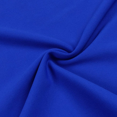 Geschlitztes Satin-Korsettkleid in Blau 