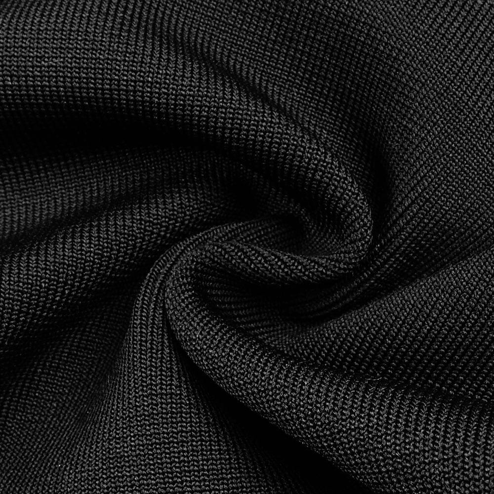 Schmales Maxikleid mit Trägern in Schwarz