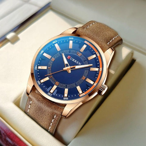 Sports Leather Watch (Dial 4.7cm)