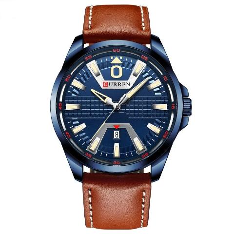 Leather Band Business Watch (Dial 4.7cm)