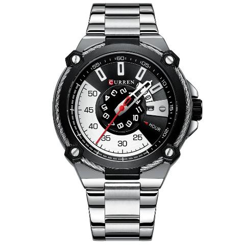 Black n White Dial Watch (Dial 4.5cm)