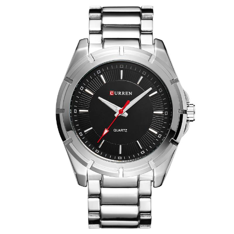 Big Dial Stainless Steel Watch (Dial 4.4cm)