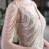 Emily Mermaid Sequin Sleeveless Prom Dress