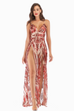 Sequins Party Elegant Maxi Sheath Dress