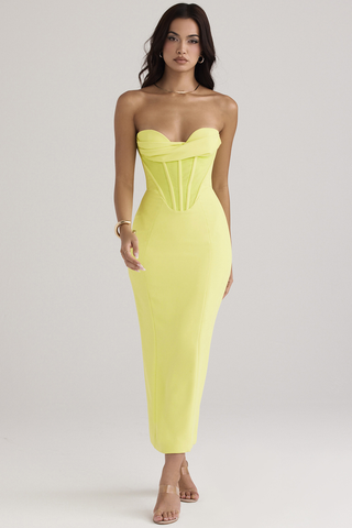 Neon Straptop Tunic Midi Dress