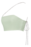 Uriel Mint Crop Top+Uriah Crystal Pencil Skirt