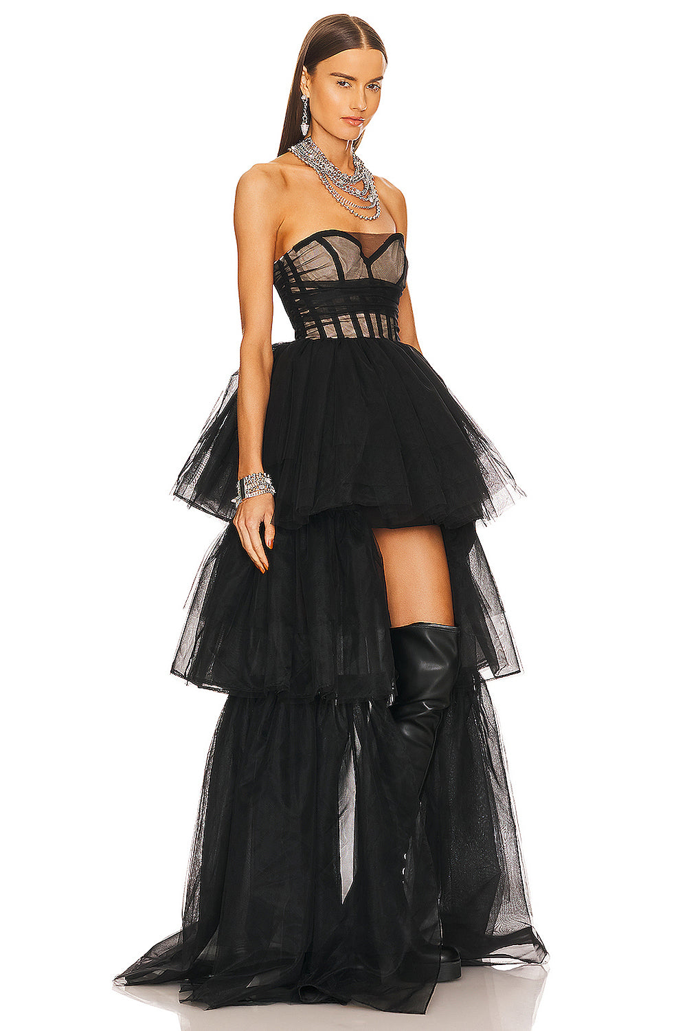 Robe bustier en tulle avec haut corset Paula