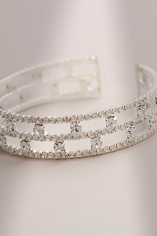 Silver Diamante Bracelet
