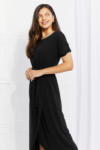 Full Size Right Here Tulip Hem Dress