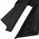 Asymmetrical Draped Sash Metallic Buckle High Waist Layered Bodycon Mini Skirt