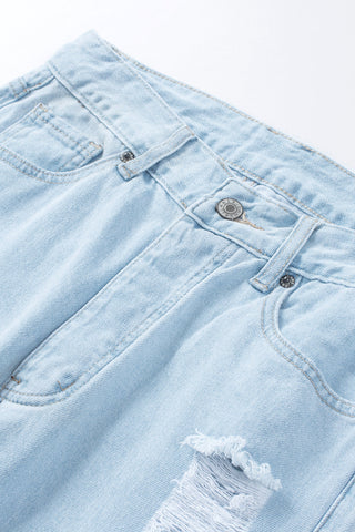 Make Your Day High Waist Distressed Jeans