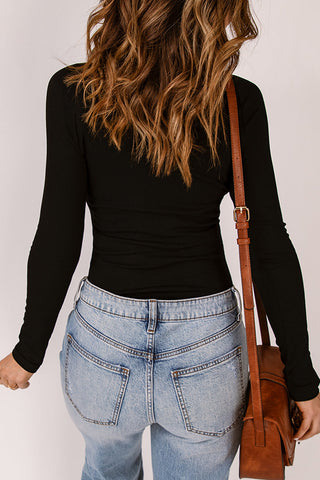Strappy Neck Cutout Top